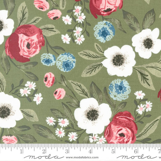 Lovestruck Gardensweet Florals Fern by Lella Boutique for Moda Fabrics - 5190 17