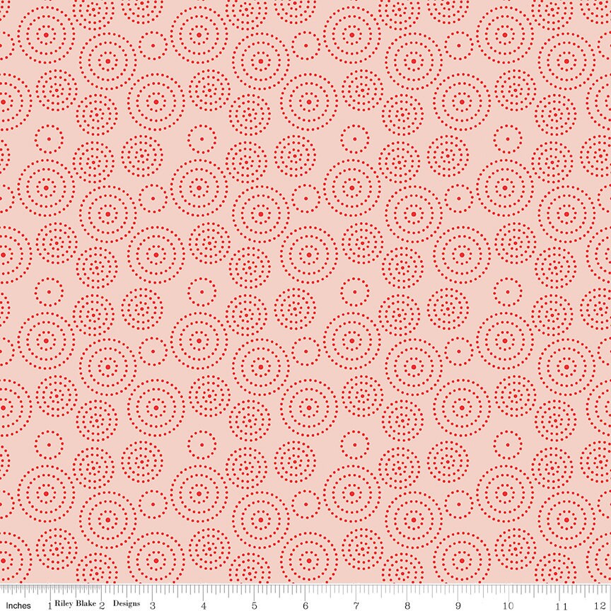 I Love Us Circle Dots Blush by Sandy Gervais for Riley Blake Designs - C13965-BLUSH