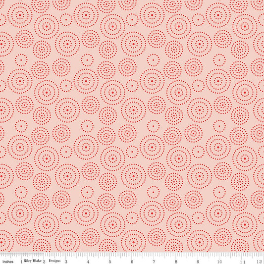 I Love Us Circle Dots Blush by Sandy Gervais for Riley Blake Designs - C13965-BLUSH