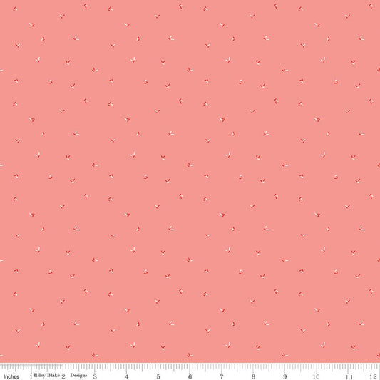 I Love Us Sprinkles Coral by Sandy Gervais for Riley Blake Designs - C13967-CORAL