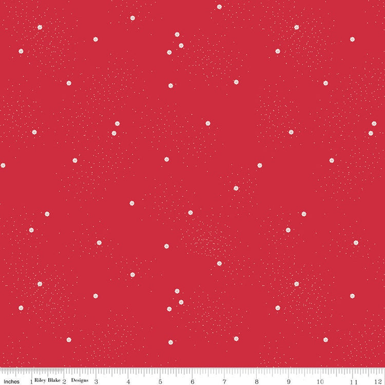 Dainty Daisy Riley Red by Beverly McCullough for Riley Blake Designs - C665-RILEYRED