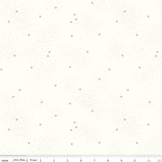 Dainty Daisy Gray on Cloud by Beverly McCullough for Riley Blake Designs - C700-GRAY