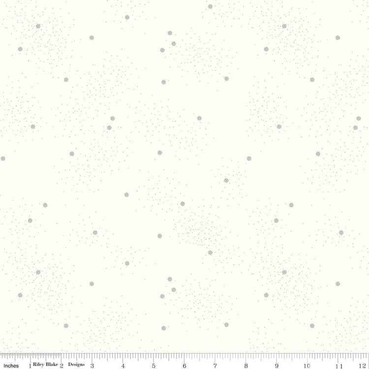 Dainty Daisy Gray on Cloud by Beverly McCullough for Riley Blake Designs - C700-GRAY