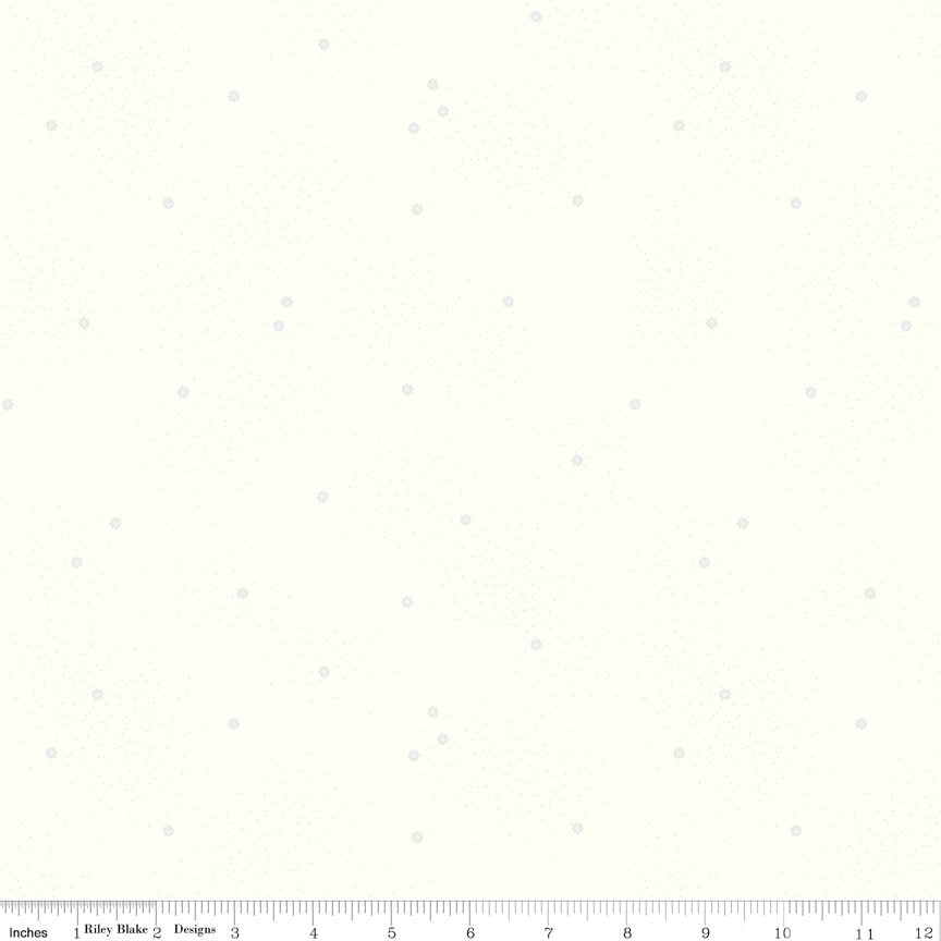 Dainty Daisy White on Cloud by Beverly McCullough for Riley Blake Designs - C700-WHITE