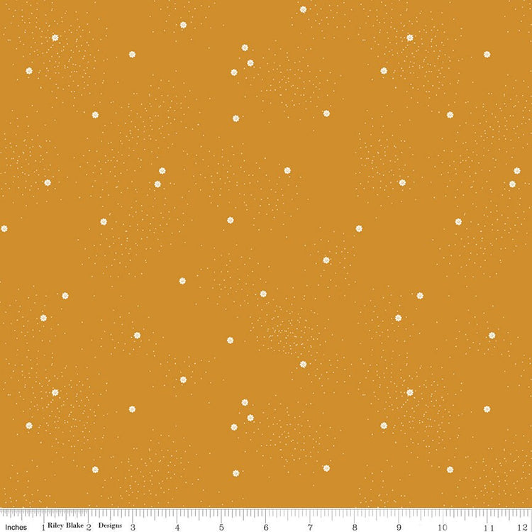 Dainty Daisy Butterscotch by Beverly McCullough for Riley Blake Designs - C665-BUTTERSCOTCH