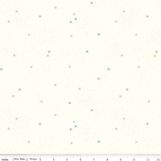 Dainty Daisy Pastel on Cloud by Beverly McCullough for Riley Blake Designs - C700-PASTEL