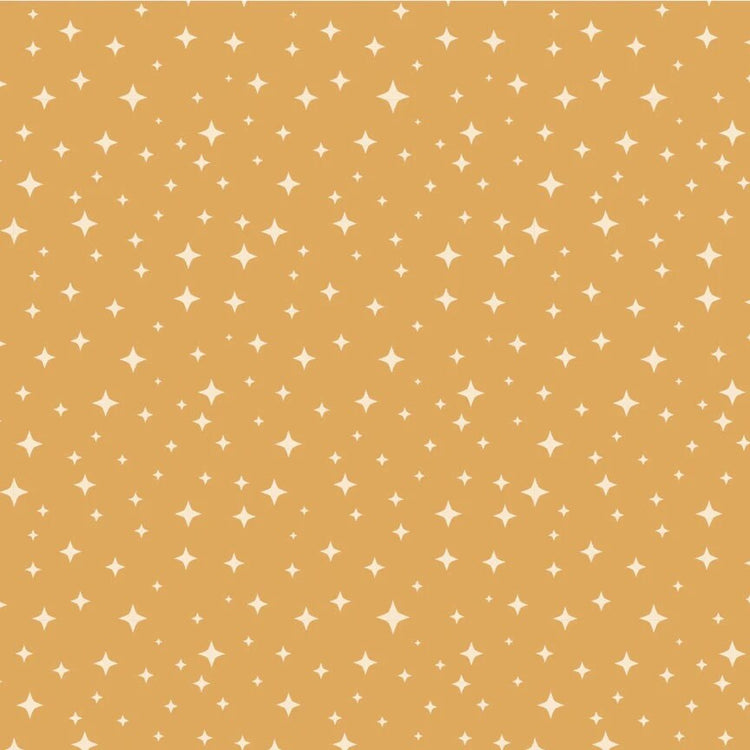 Moonbeam Dreams Star Bright Yellow by Amanda Grace for Poppie Cotton - MD23859