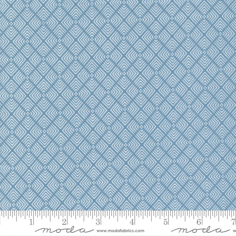 Old Glory Liberty Square Blenders Sky by Lella Boutique for Moda Fabrics - 5203 13