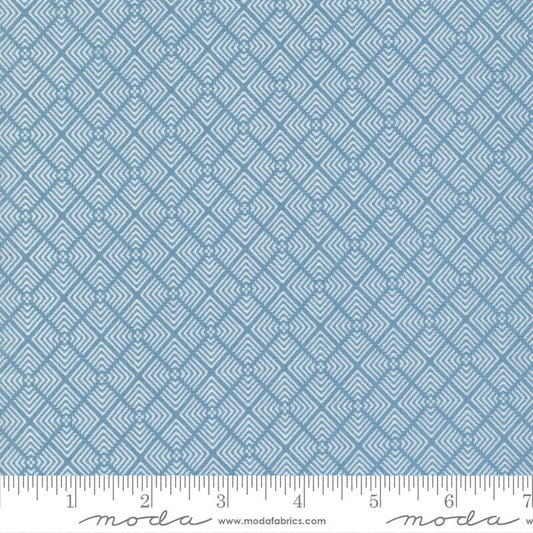 Old Glory Liberty Square Blenders Sky by Lella Boutique for Moda Fabrics - 5203 13
