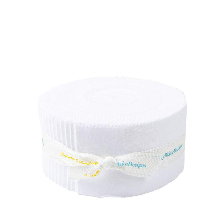 Confetti Cottons White Solid Rolie Polie by Riley Blake Designs - RP-120-RWHITE-40