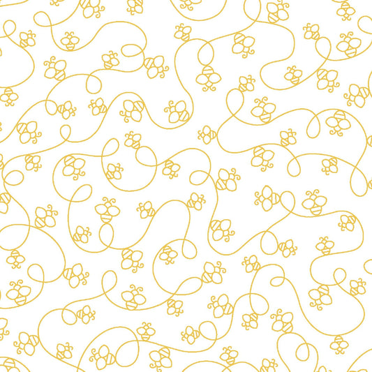 Celebration Collection Bumblebees Yellow by Kim Christopherson of Kimberbell Designs for Maywood Studios - MAS9209-S