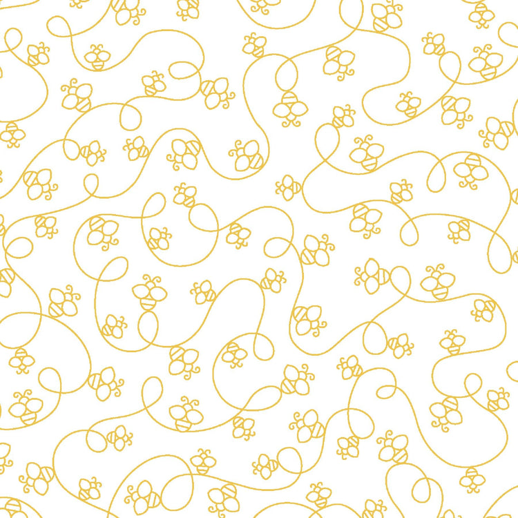 Celebration Collection Bumblebees Yellow by Kim Christopherson of Kimberbell Designs for Maywood Studios - MAS9209-S