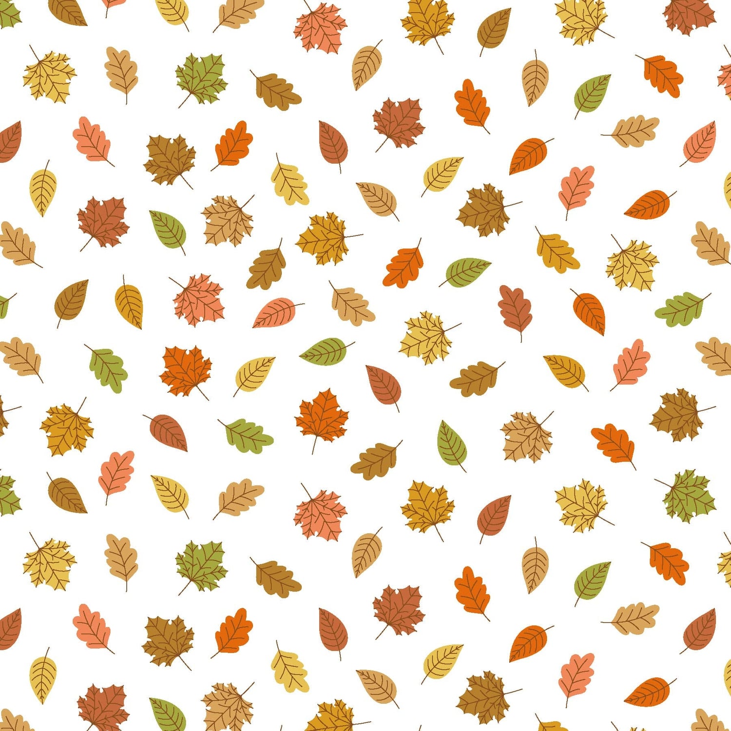 Celebration Collection Falling Leaves Brown and Orange by Kim Christopherson of Kimberbell Designs for Maywood Studios - MAS9211-AO