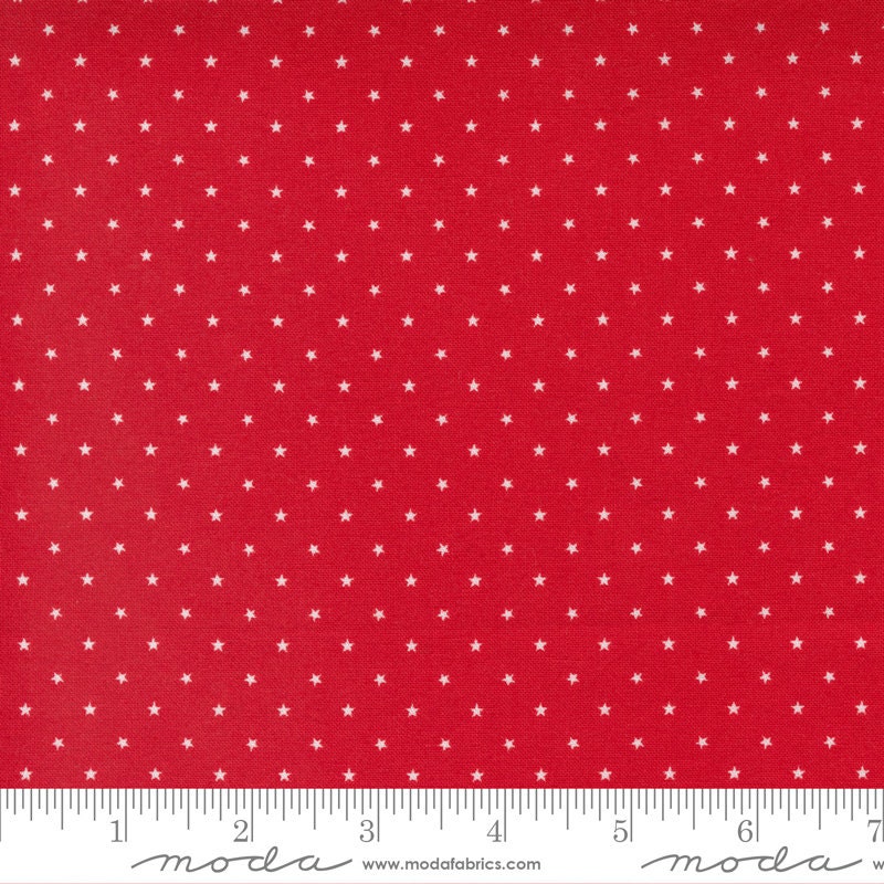 Twinkle Cherry by April Rosenthal Prairie Grass with Moda Fabrics - 24106 44