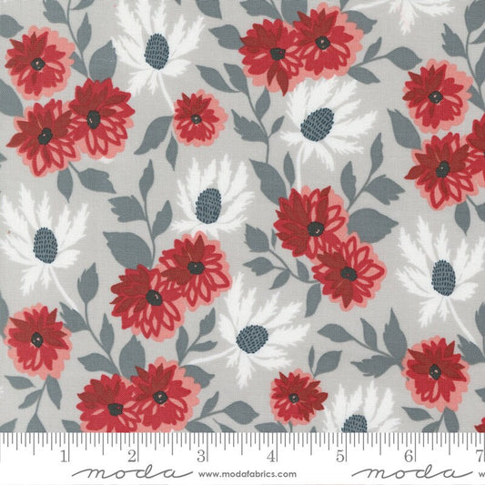 Old Glory Liberty Bouquet Florals Silver by Lella Boutique for Moda Fabrics - 5200 12