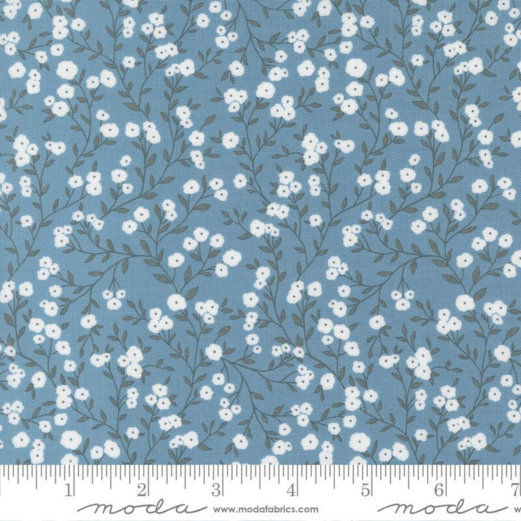 Old Glory Small Floral Vines Sky by Lella Boutique for Moda Fabrics - 5201 13