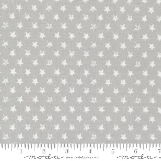 Old Glory Star Spangled American Stars Silver by Lella Boutique for Moda Fabrics - 5204 12