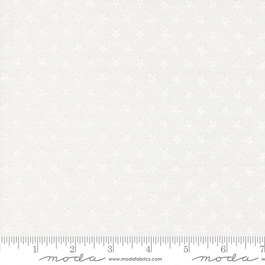 Old Glory Star Spangled American Stars Cloud White by Lella Boutique for Moda Fabrics - 5204 21