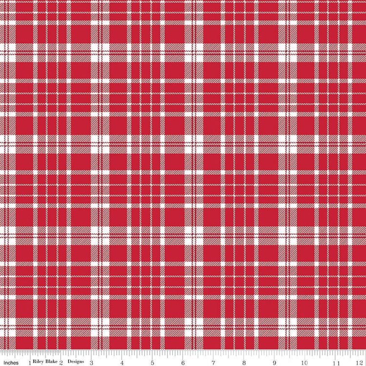 American Beauty Plaid Red by Dani Mogstad for Riley Blake Designs - C14443-RED