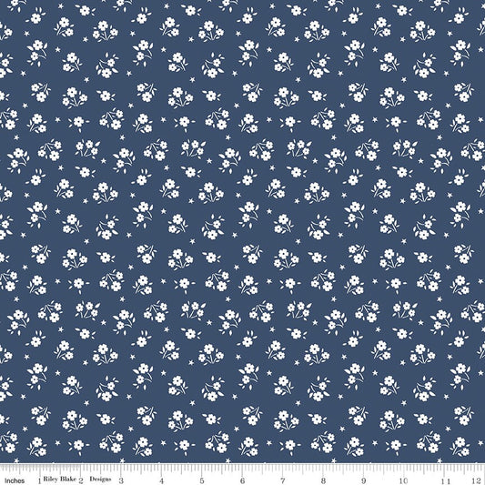 American Beauty Ditsy Navy by Dani Mogstad for Riley Blake Designs - C14446-NAVY