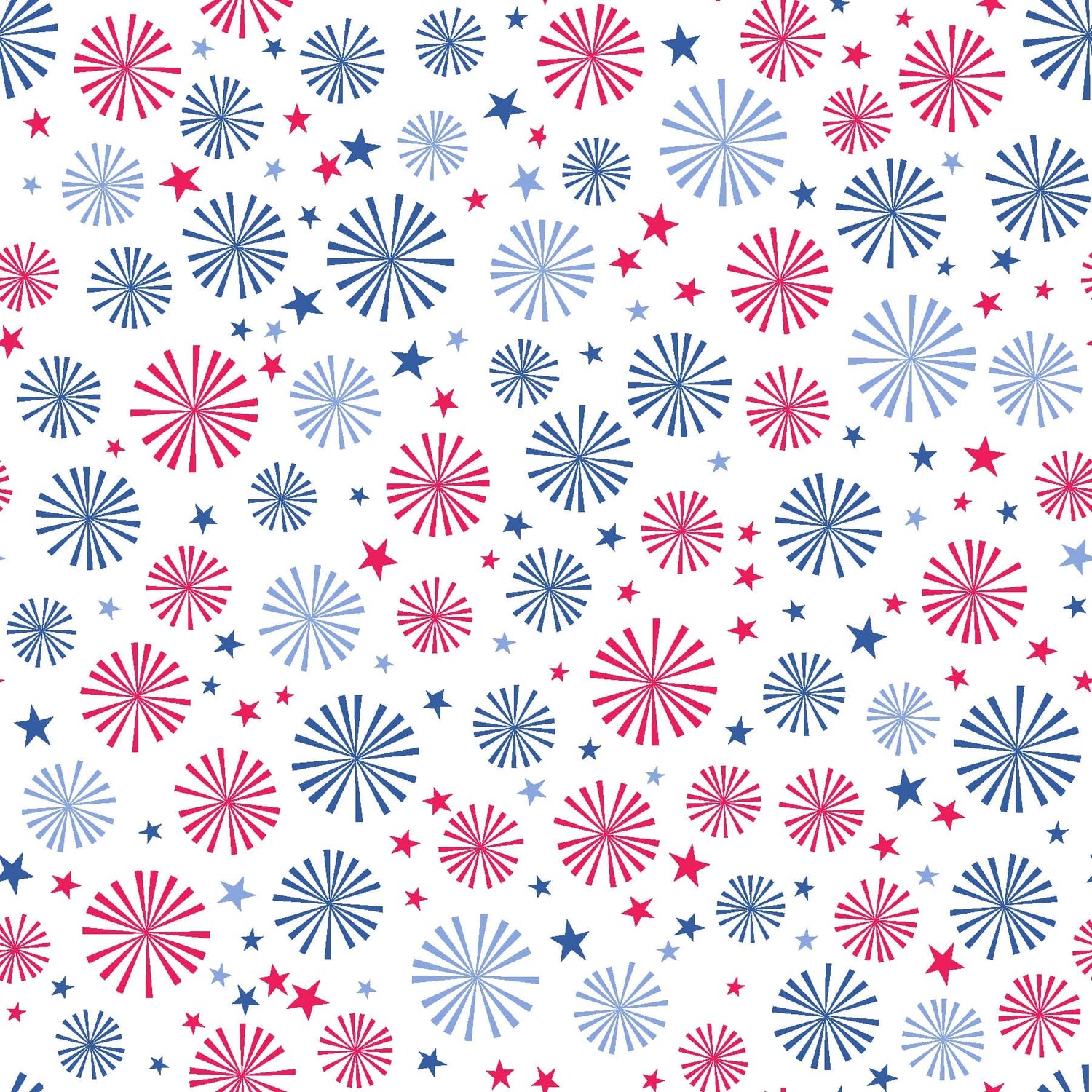 Celebration Collection Sparklers Red White and Blue by Kim Christopherson of Kimberbell Designs for Maywood Studios - MAS9201-RWB