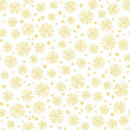 Celebration Collection Sparklers Metallic Gold by Kim Christopherson of Kimberbell Designs for Maywood Studios - MASM9201-W