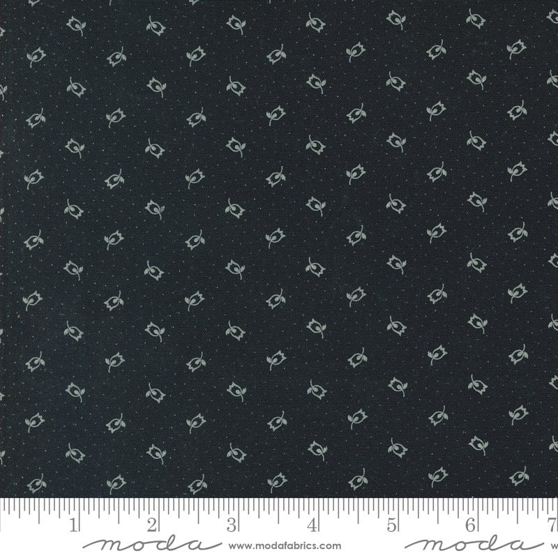 Chickadee Landing Rosebuds Dots Mulch by Kansas Troubles Quilters for Moda Fabrics - 9745 19