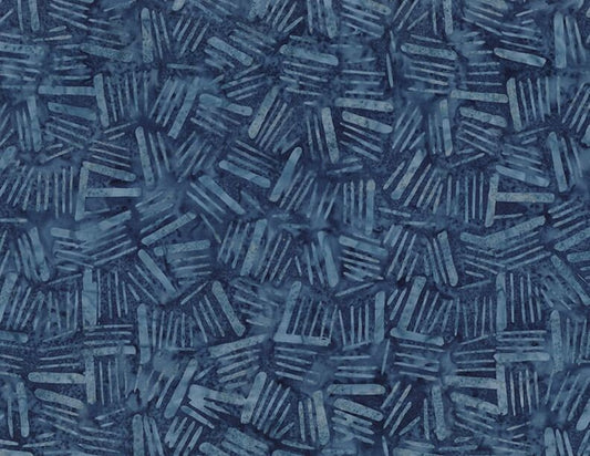 Blue Smoke Batiks Sticks Denim by Wilmington Prints - 1400 22281 474