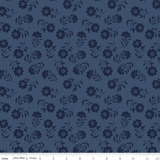 American Beauty Tonal Navy by Dani Mogstad for Riley Blake Designs - C14444-NAVY