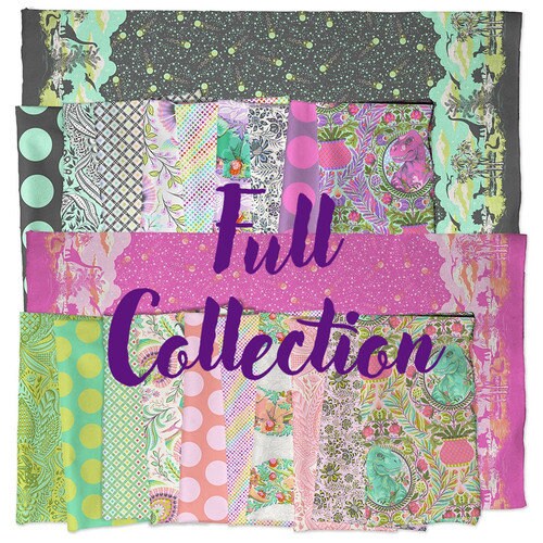 PRE-ORDER ROAR Full Collection Shop Cut Fat Quarter Bundle by Tula Pink for Free Spirit Fabrics - 21 Pieces