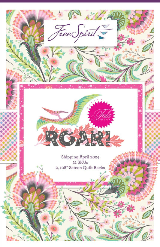PRE-ORDER ROAR Full Collection Shop Cut Fat Quarter Bundle by Tula Pink for Free Spirit Fabrics - 21 Pieces