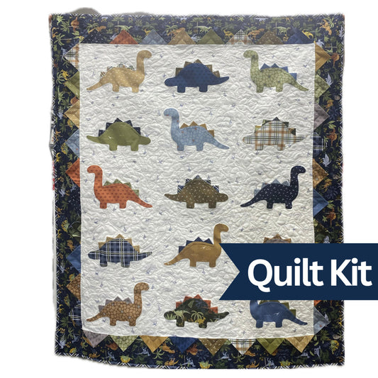 Dino Roar Quilt Kit with Cretaceous Fabric from Riley Blake Designs - Quilt Kit
