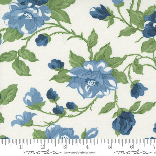 Shoreline Cottage Large Floral Cream Multi by Camille Roskelley for Moda Fabrics - 55300 11