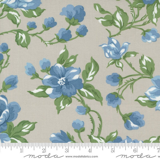 Shoreline Cottage Large Floral Gray by Camille Roskelley for Moda Fabrics - 55300 16