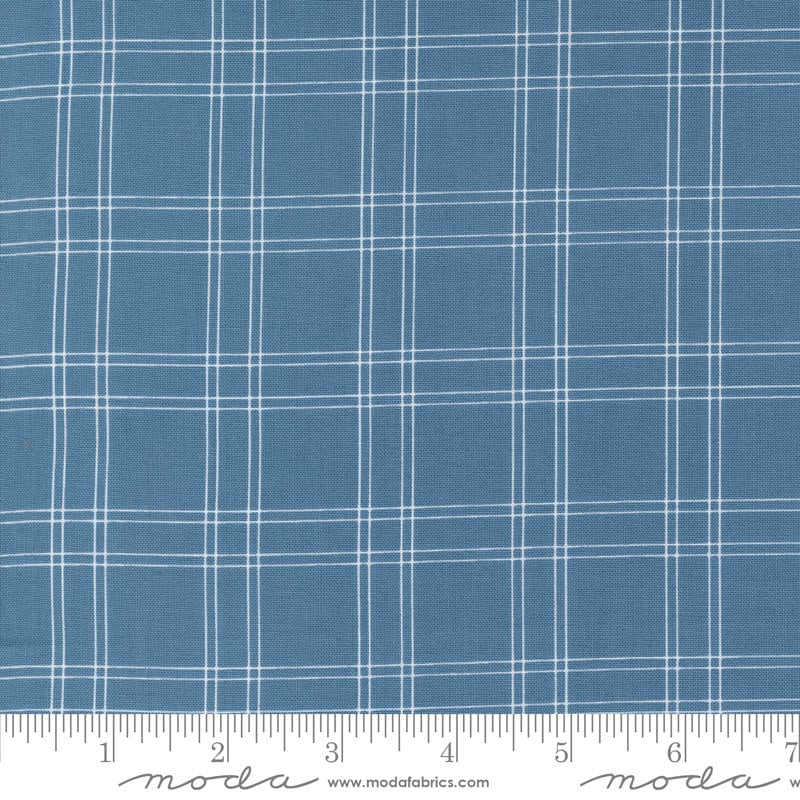 Shoreline Plaid Medium Blue by Camille Roskelley for Moda Fabrics - 55302 13