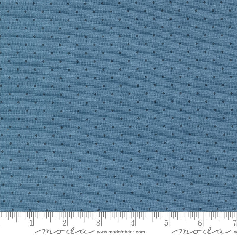 Shoreline Dot Dots Medium Blue by Camille Roskelley for Moda Fabrics - 55307 13