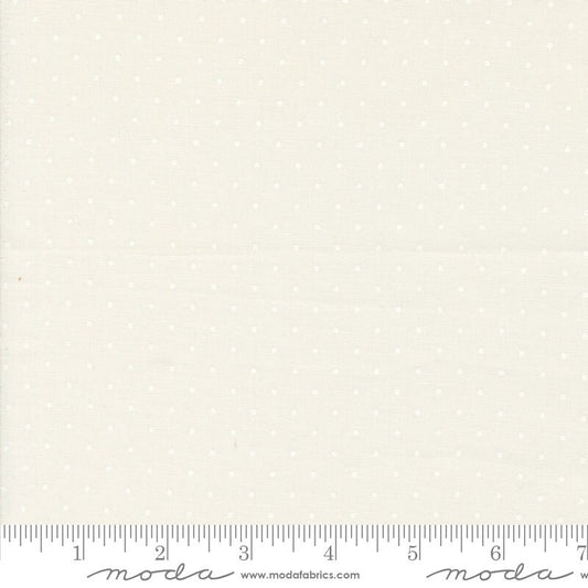 Shoreline Dot Dots White on Cream by Camille Roskelley for Moda Fabrics - 55307 21