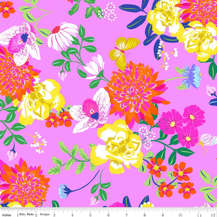 Main Violet Splendid by Gabrielle Neil Design for Riley Blake Designs - CD14310-VIOLET