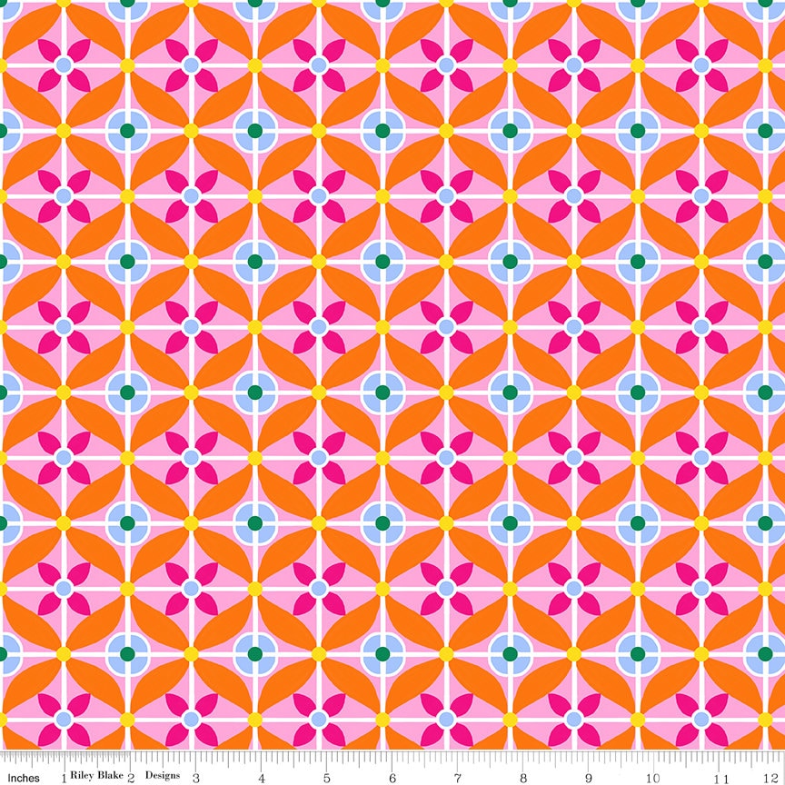 Tile Peony Splendid by Gabrielle Neil Design for Riley Blake Designs - CD14313-PEONY