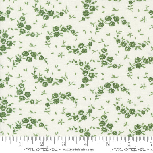 Shoreline Summer Small Floral Cream Green by Camille Roskelley for Moda Fabrics - 55308 25