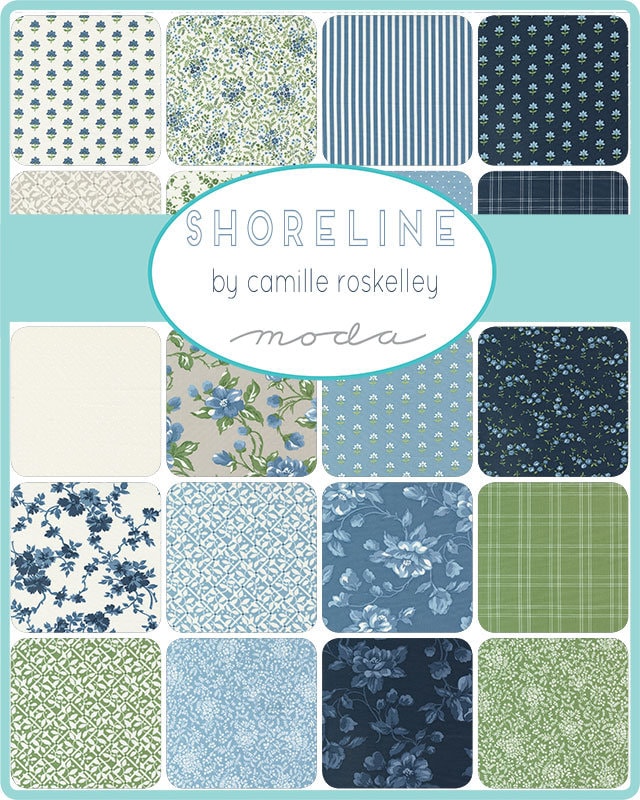 Shoreline Fat Quarter Bundle by Camille Roskelley for Moda Fabrics - 55300AB (40 skus)