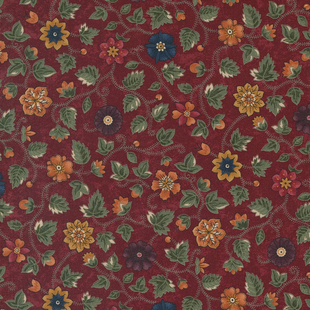 Chickadee Landing Spring Joy Floral Poppy by Kansas Troubles Quilters for Moda Fabrics - 9740 13