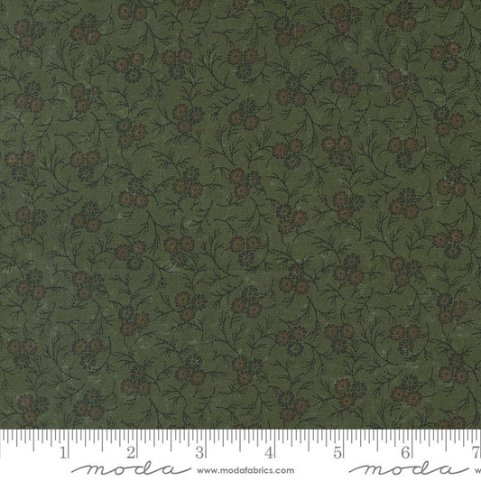 Chickadee Landing Triple Bloom Florals Leaf by Kansas Troubles Quilters for Moda Fabrics - 9741 15