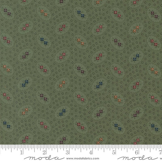 Chickadee Landing Twin Blooms Dots Blenders Leaf by Kansas Troubles Quilters for Moda Fabrics - 9742 15