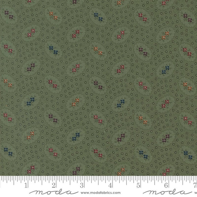 Chickadee Landing Twin Blooms Dots Blenders Leaf by Kansas Troubles Quilters for Moda Fabrics - 9742 15