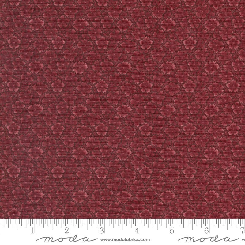 Chickadee Landing Blooms Florals Tonal Poppy by Kansas Troubles Quilters for Moda Fabrics - 9748 13