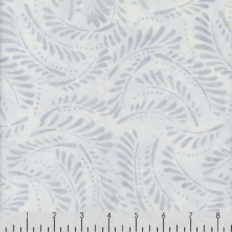 Blue Smoke Batiks Frens Cream/Blue by Wilmington Prints - 1400 22277 149