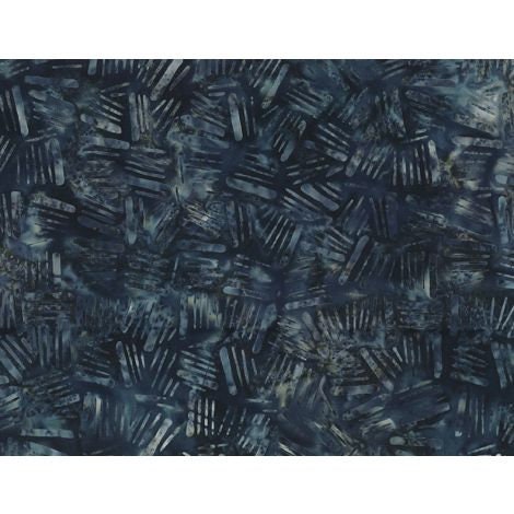 Blue Smoke Batiks Sticks Navy Blue by Wilmington Prints - 1400 22281 499