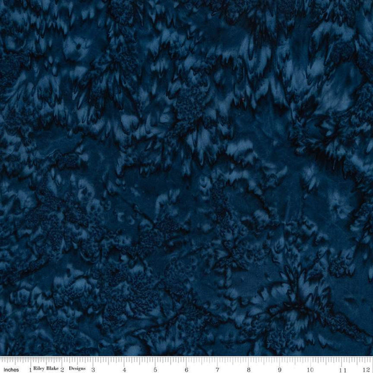 Expressions Batiks Wide Back 107"/108" Dark Blue by Riley Blake Designs - BTWB179