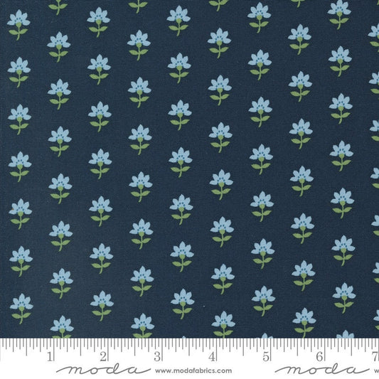Shoreline Costal Florals Navy by Camille Roskelley for Moda Fabrics - 55301 14